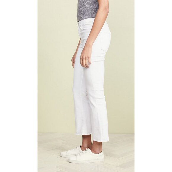 Frame Le Crop Mini Bootcut Jeans in Blanc - Picture 3 of 16